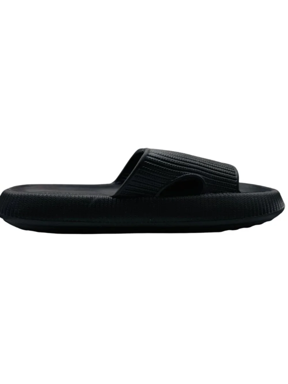 Freestyle Black Slide Sandals Mens Size 46-47 Lightweight Slip-On Shoes